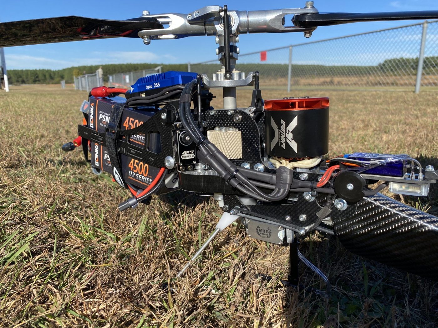 Nitro helicopter mechanics at the field